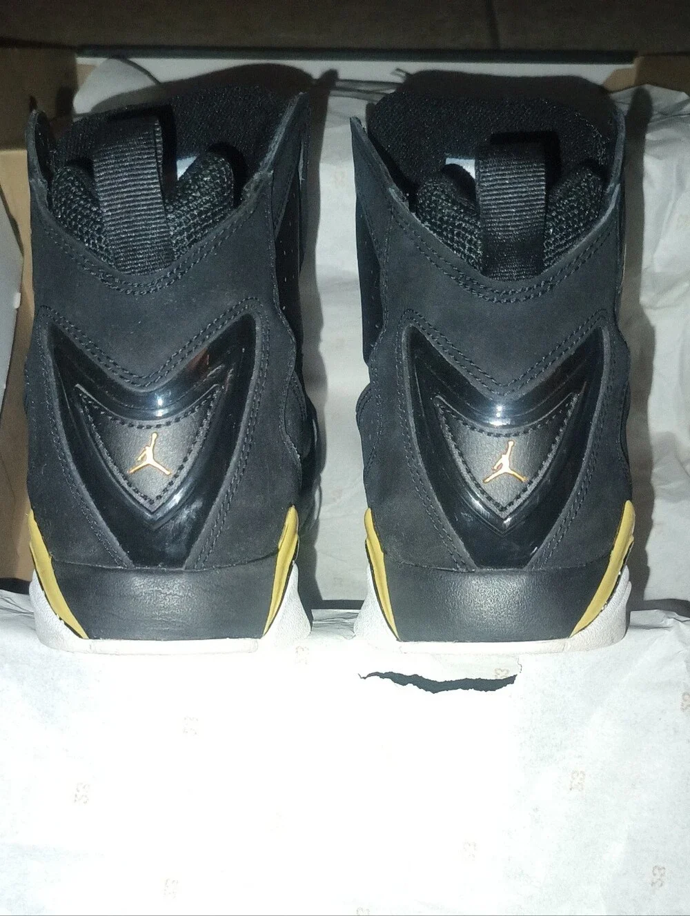 Air Jordan True Flight Men's Black White with Metallic Gold
